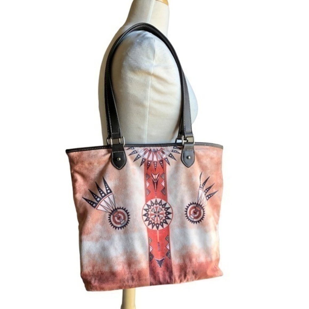 Montana West faux suede velvety Aztec western shoulder bag